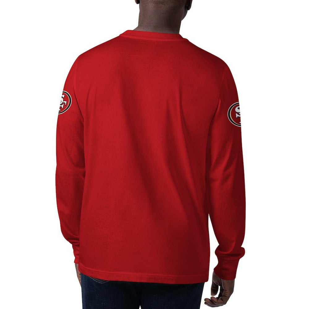 San Francisco 49ers Starter Clutch Hit Long Sleeve T-Shirt Scarlet