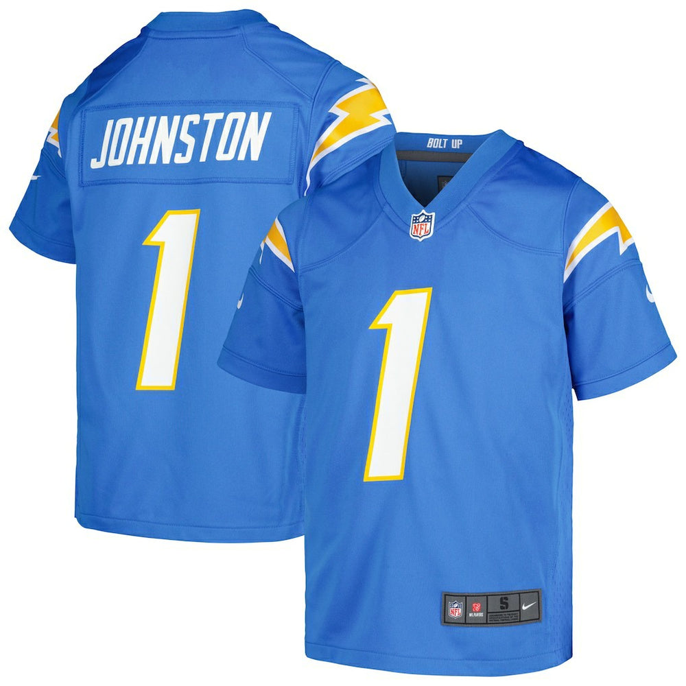Nike Quentin Johnston Los Angeles Chargers Youth Game Jersey Powder Blue