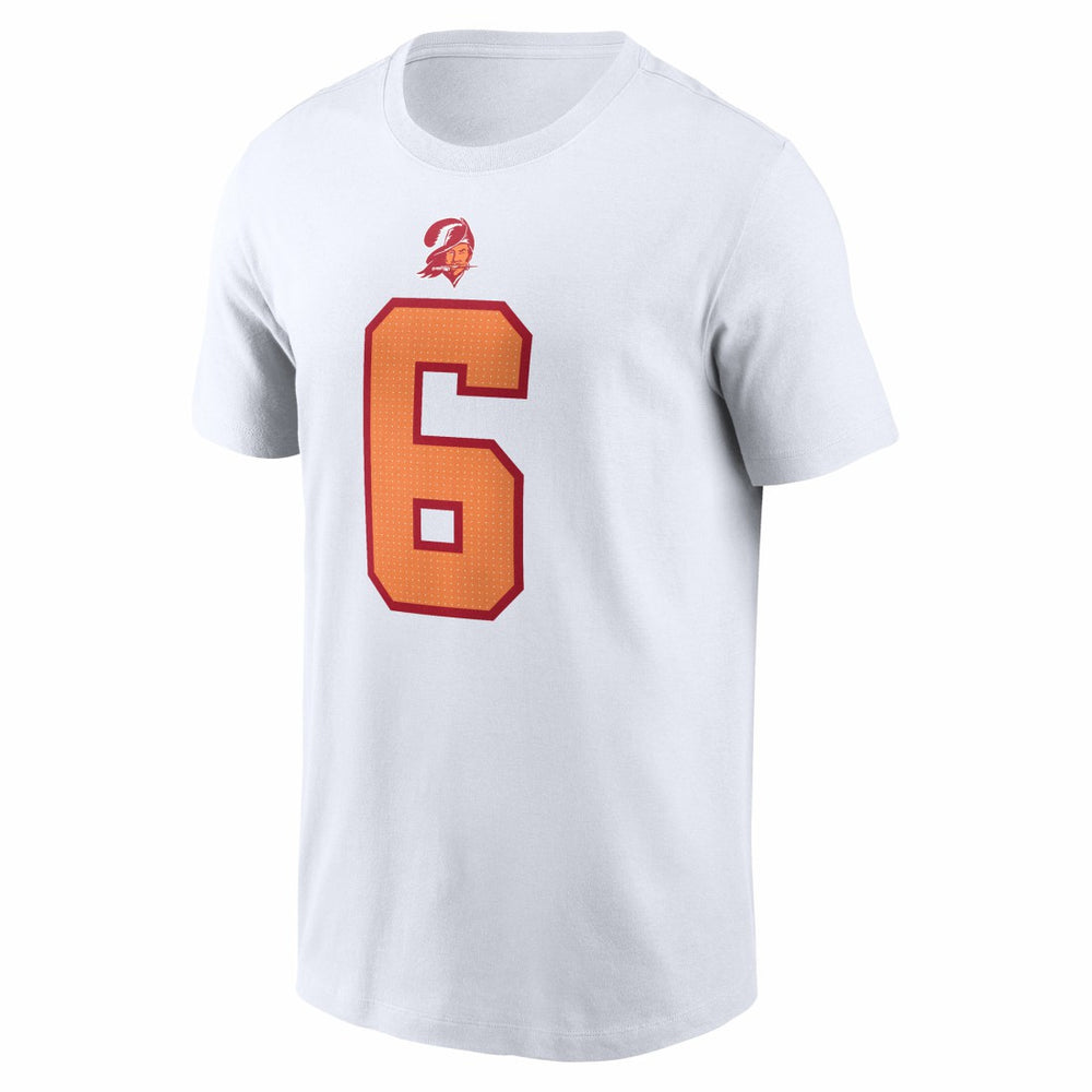 Nike Baker Mayfield '76 Tampa Bay Buccaneers 50th Season Name & Number T-Shirt White