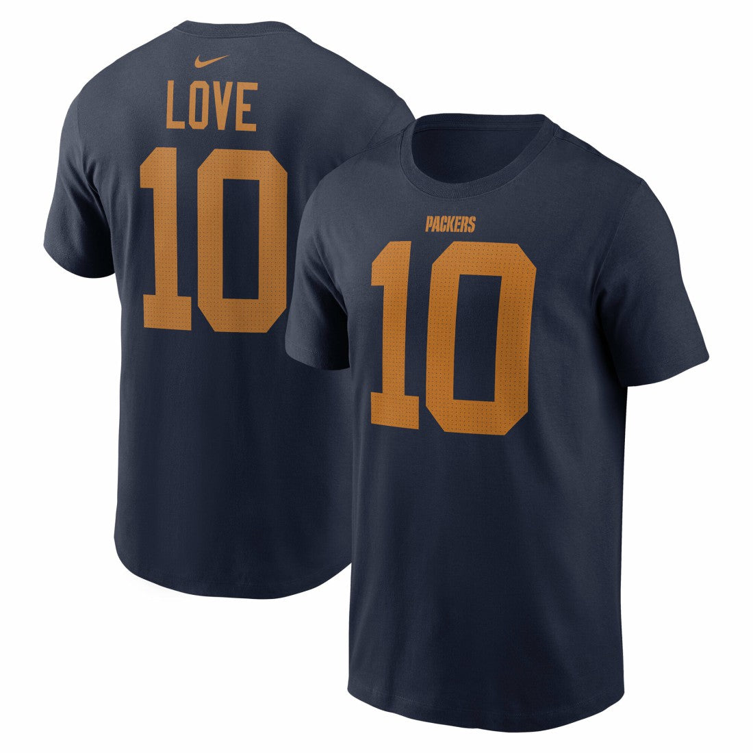 Nike Jordan Love Green Bay Packers The 1923 Classic Name & Number T-Shirt Navy