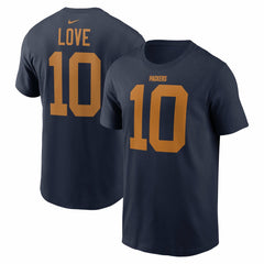 Nike Jordan Love Green Bay Packers The 1923 Classic Name & Number T-Shirt Navy