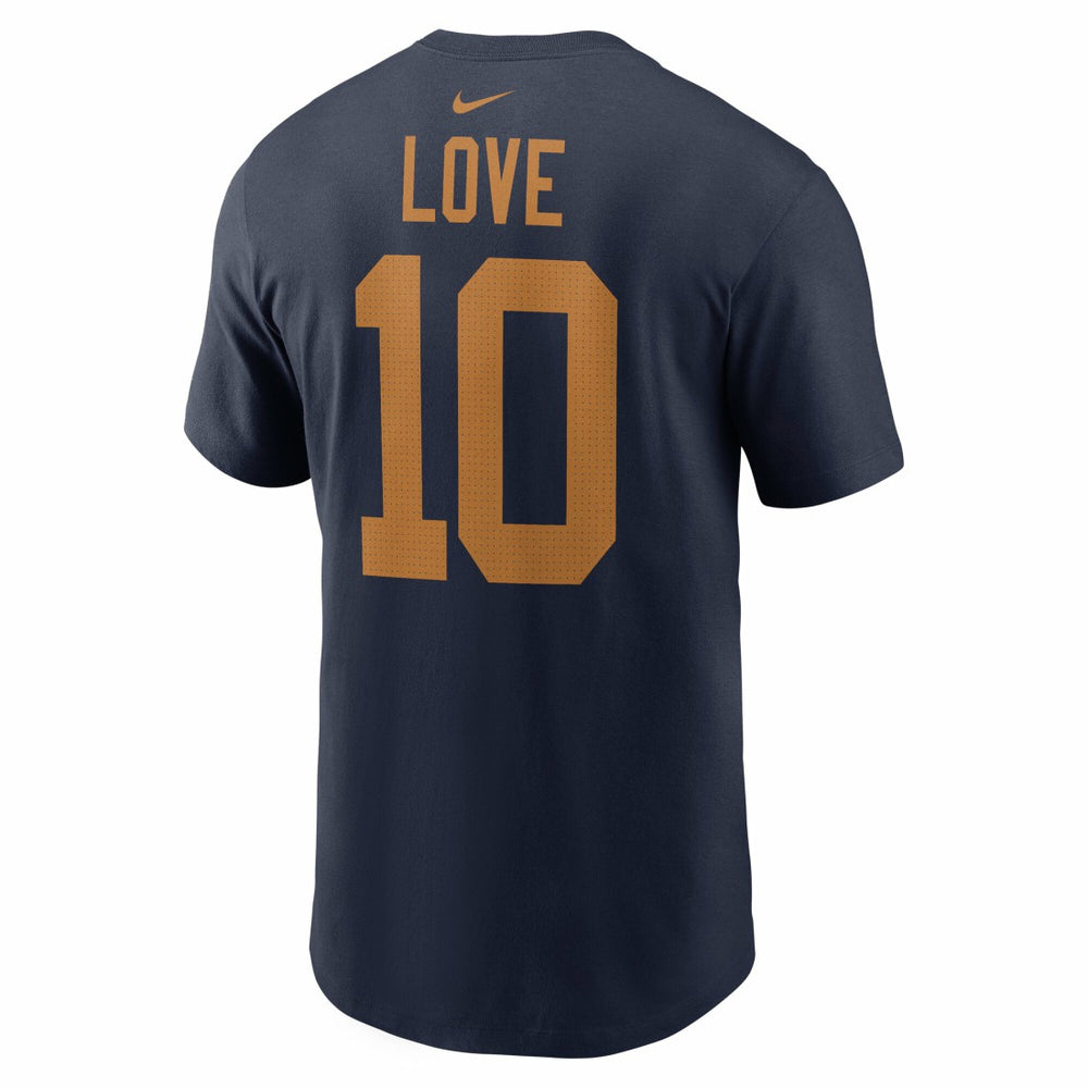 Nike Jordan Love Green Bay Packers The 1923 Classic Name & Number T-Shirt Navy