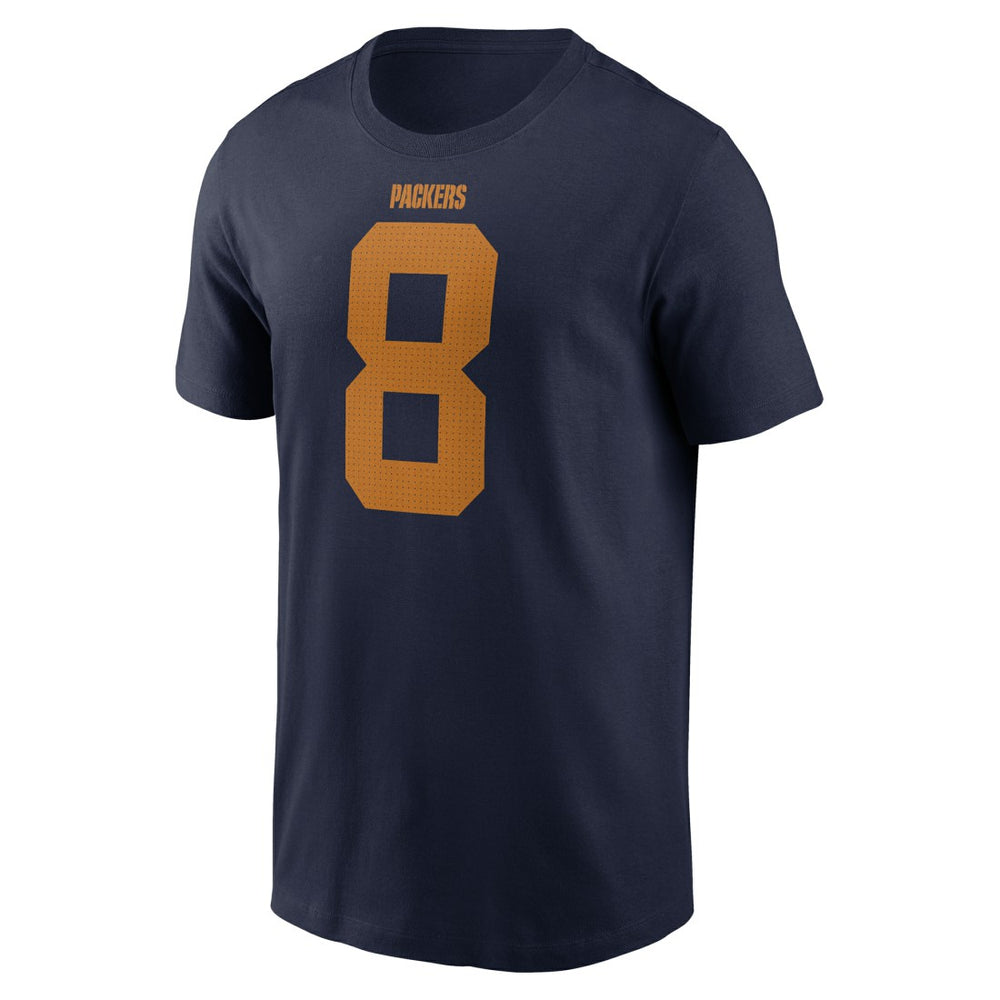 Nike Josh Jacobs Green Bay Packers Player Name & Number T-Shirt Navy