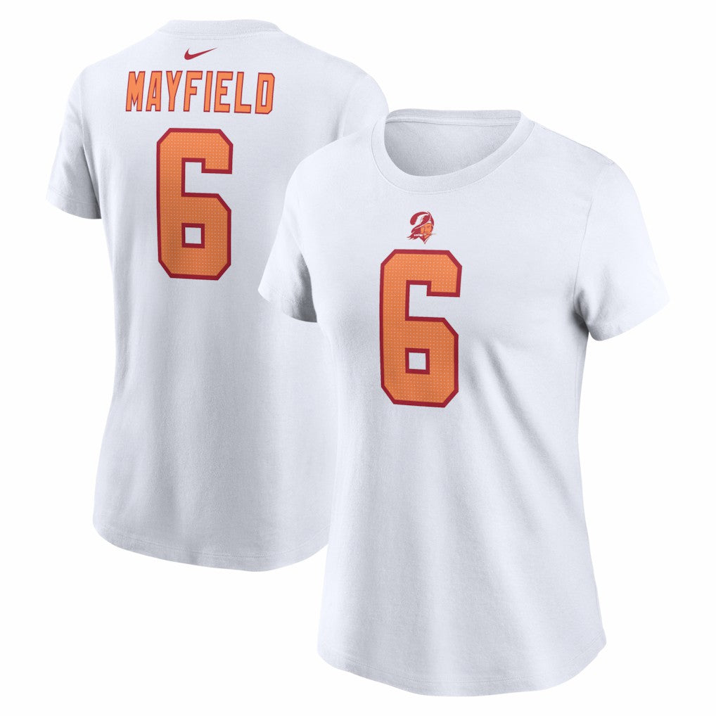 Nike Baker Mayfield Tampa Bay Buccaneers Women's Name & Number T-Shirt White