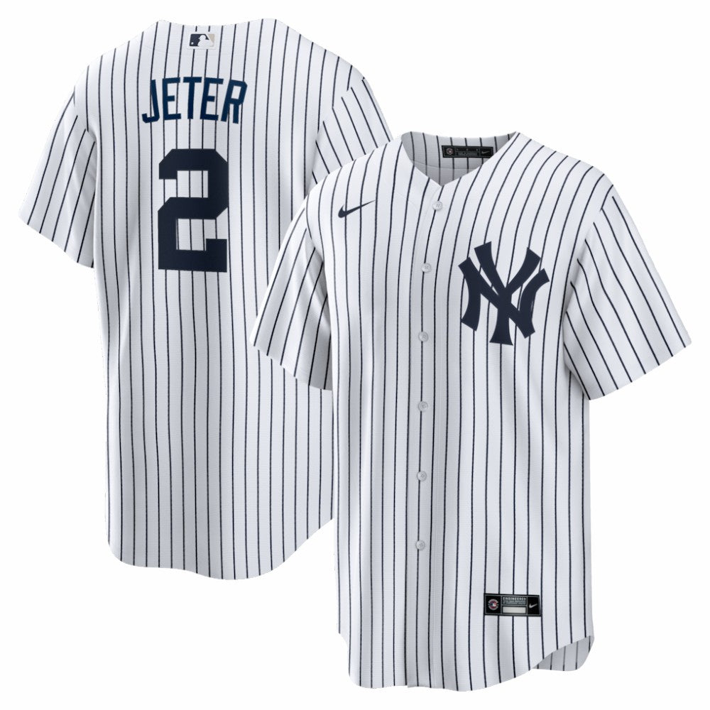 Derek Jeter New York Yankees Nike Home Retired Player Replica Jersey - White - Nike on Sale