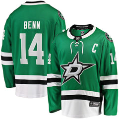 Jamie Benn Dallas Stars Fanatics Captain Patch Home Breakaway Jersey - Kelly Green - NHL 200119691