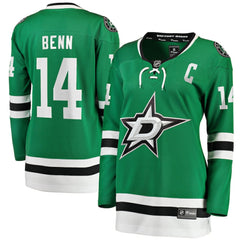 Jamie Benn Dallas Stars Fanatics Women's Captain Patch Home Breakaway Player Jersey - Kelly Green - NHL 200119693