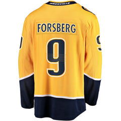 Filip Forsberg Nashville Predators Fanatics Home Breakaway Jersey - Gold - NHL 200119697