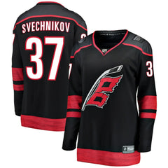 Andrei Svechnikov Carolina Hurricanes Fanatics Women's Home Breakaway Player Jersey - Black - NHL 200119701
