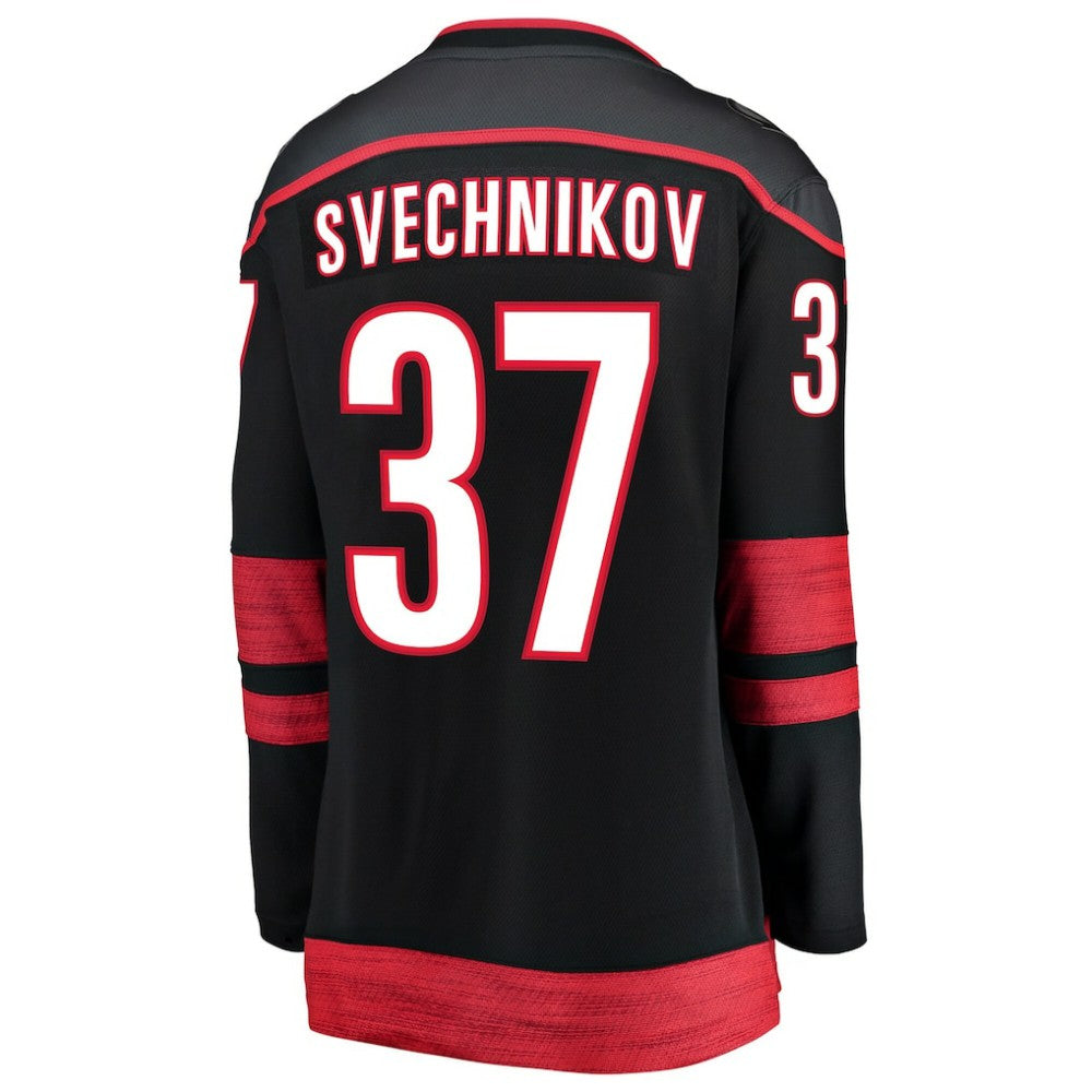 Andrei Svechnikov Carolina Hurricanes Fanatics Women's Home Breakaway Player Jersey - Black - NHL 200119701