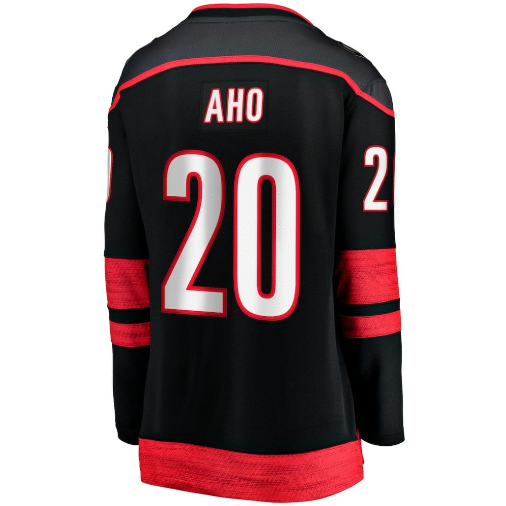 Sebastian Aho Carolina Hurricanes Fanatics Women's Home Breakaway Player Jersey - Black - NHL 200119702