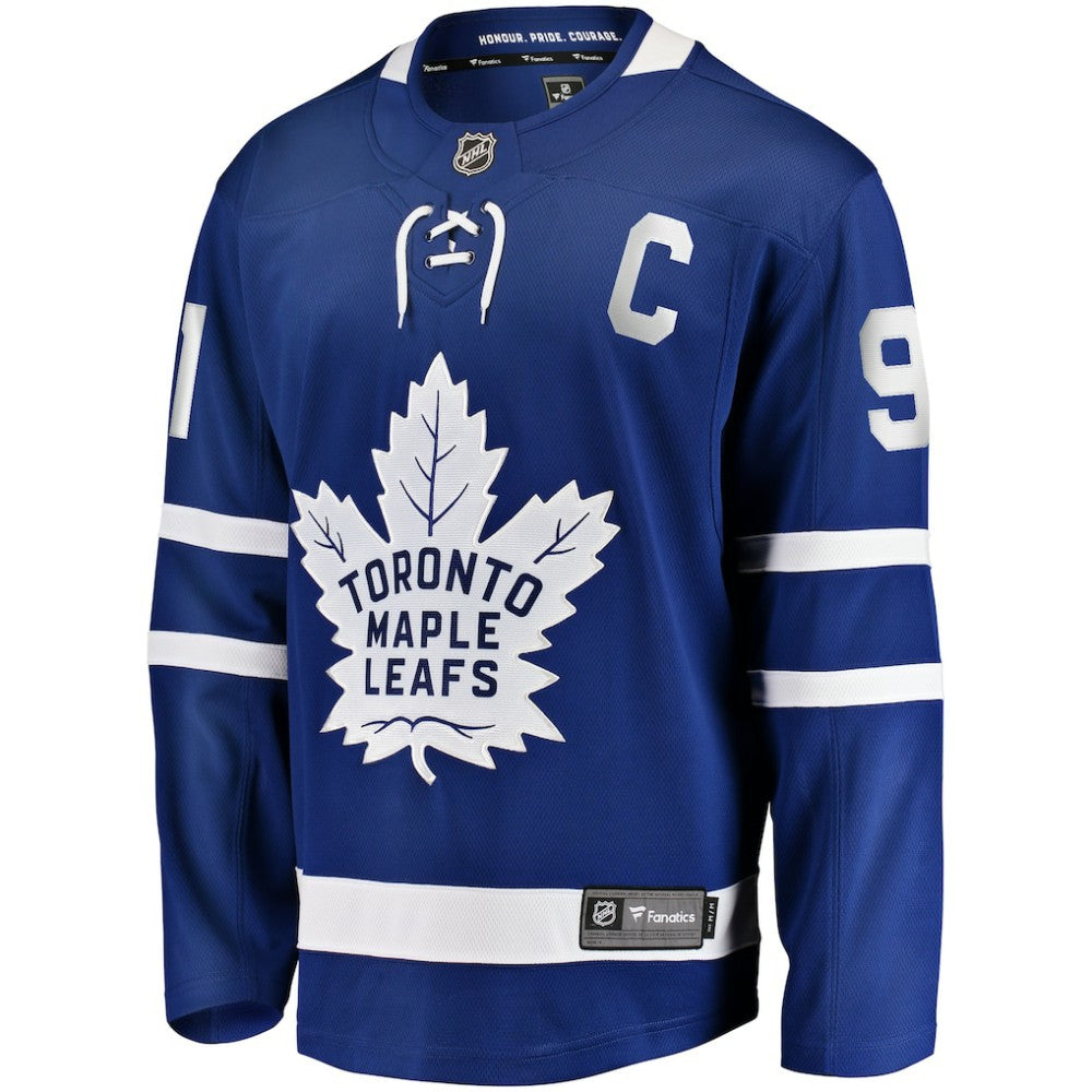 John Tavares Toronto Maple Leafs Fanatics Captain Patch Home Breakaway Jersey - Blue - NHL 200119708