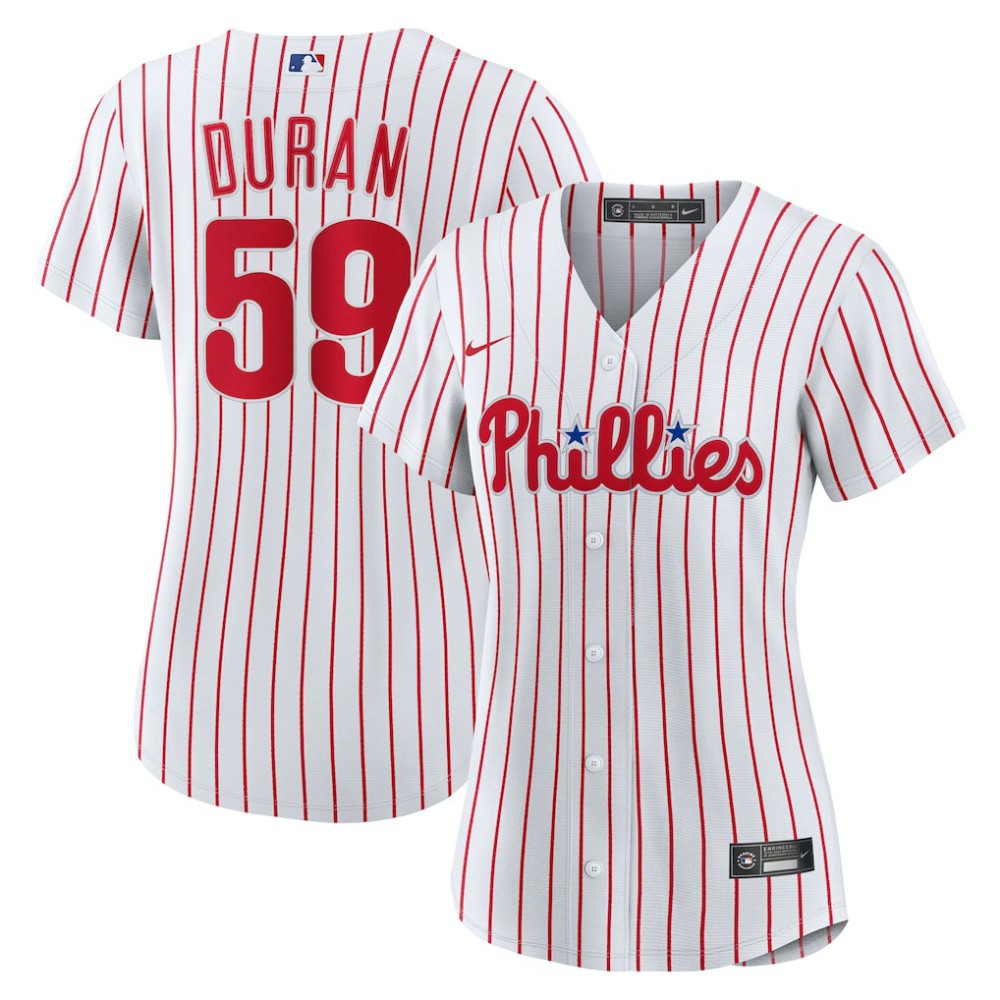 Jhoan Duran Philadelphia Phillies Nike Women's Home Replica Jersey - White - Nike on Sale