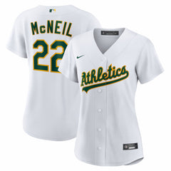 Jeff McNeil Athletics Nike Women's Home Replica Jersey - White - Nike on Sale