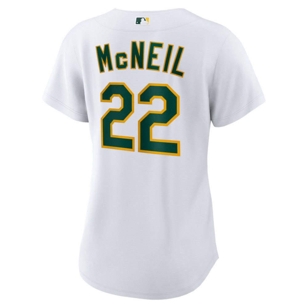 Jeff McNeil Athletics Nike Women's Home Replica Jersey - White - Nike on Sale
