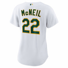 Jeff McNeil Athletics Nike Women's Home Replica Jersey - White - Nike on Sale