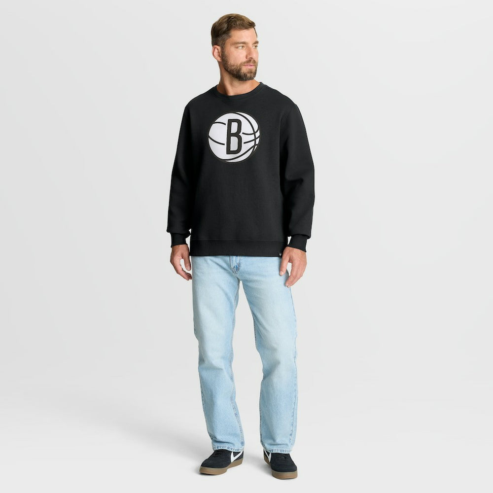 Brooklyn Nets Essential Legacy Sweatshirt Black | Fanatics for sale