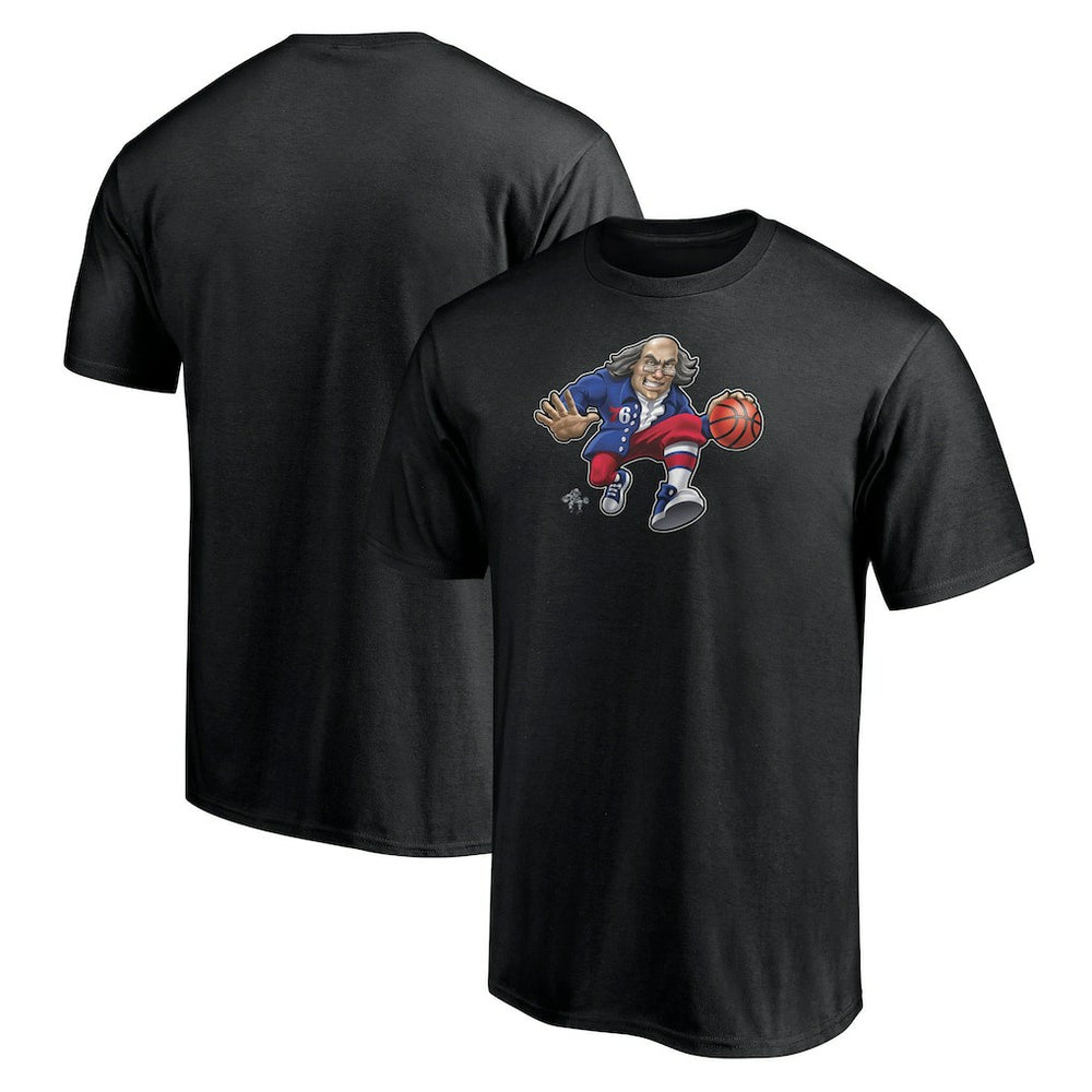 Philadelphia 76ers Midnight Mascot T-Shirt Black