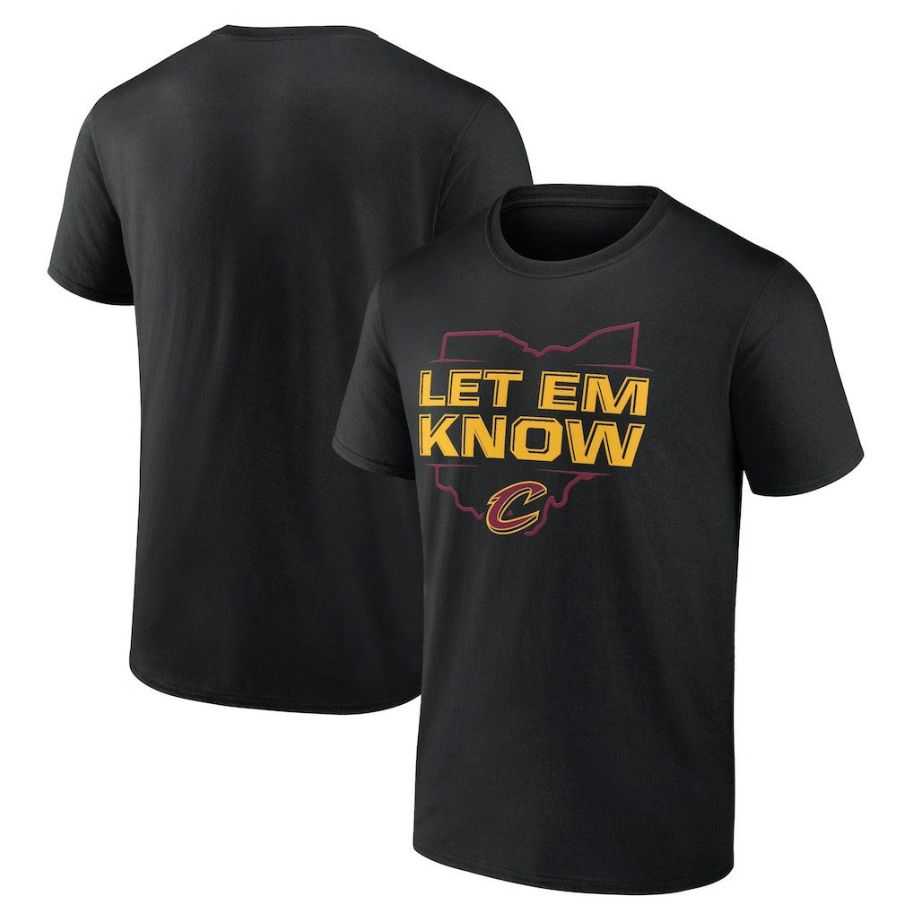 Cleveland Cavaliers Hometown Collection Let Em Know T-Shirt Black
