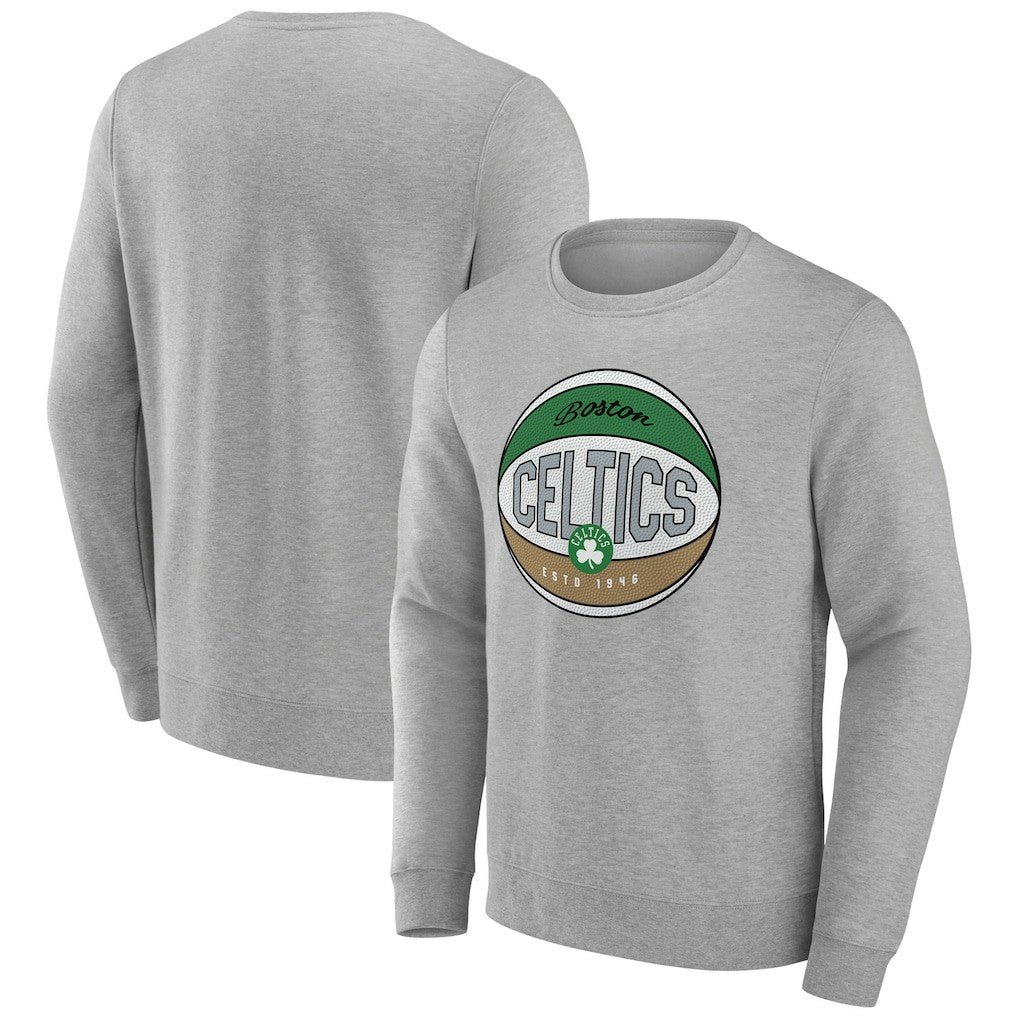 Boston Celtics Hard Color Pullover Sweatshirt Gray