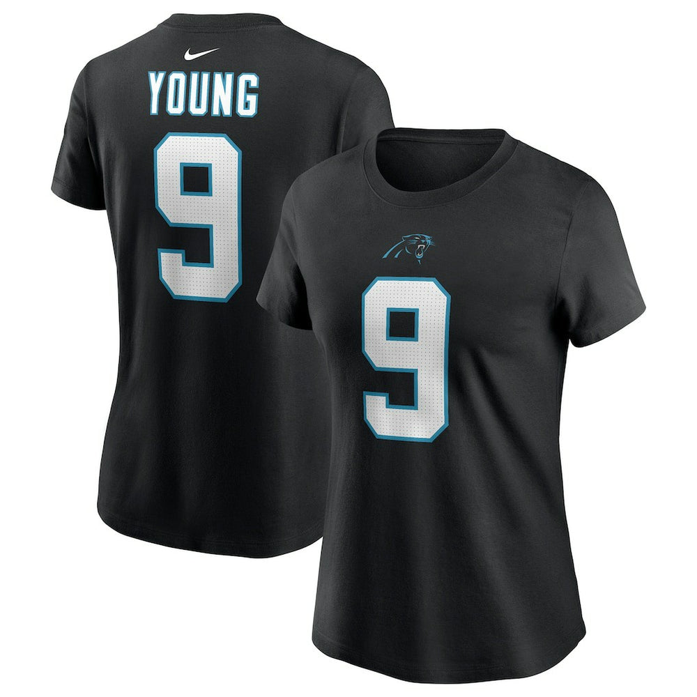 Nike Bryce Young Carolina Panthers Women's Player Name & Number T-Shirt Black