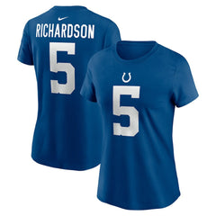 Nike Anthony Richardson Indianapolis Colts Women's Player Name & Number T-Shirt Royal