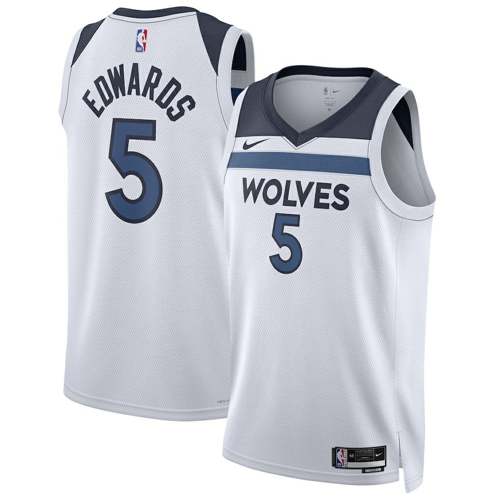 Anthony Edwards Minnesota Timberwolves Unisex Swingman Jersey Association Edition White | Nike for sale
