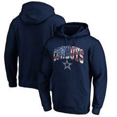 Dallas Cowboys Banner Wave Pullover Hoodie Navy