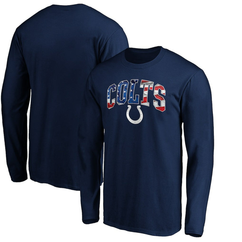 Indianapolis Colts Banner Wave Long Sleeve T-Shirt Navy