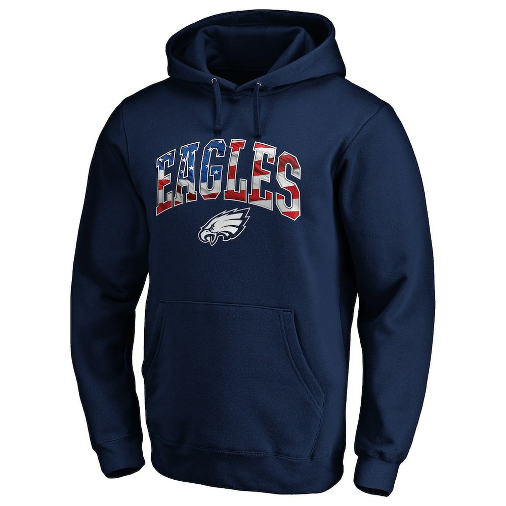 Philadelphia Eagles Banner Wave Pullover Hoodie Navy