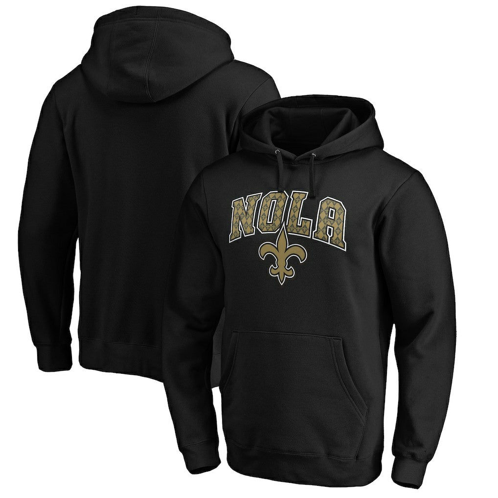 New Orleans Saints Hometown Collection NOLA Pullover Hoodie Black
