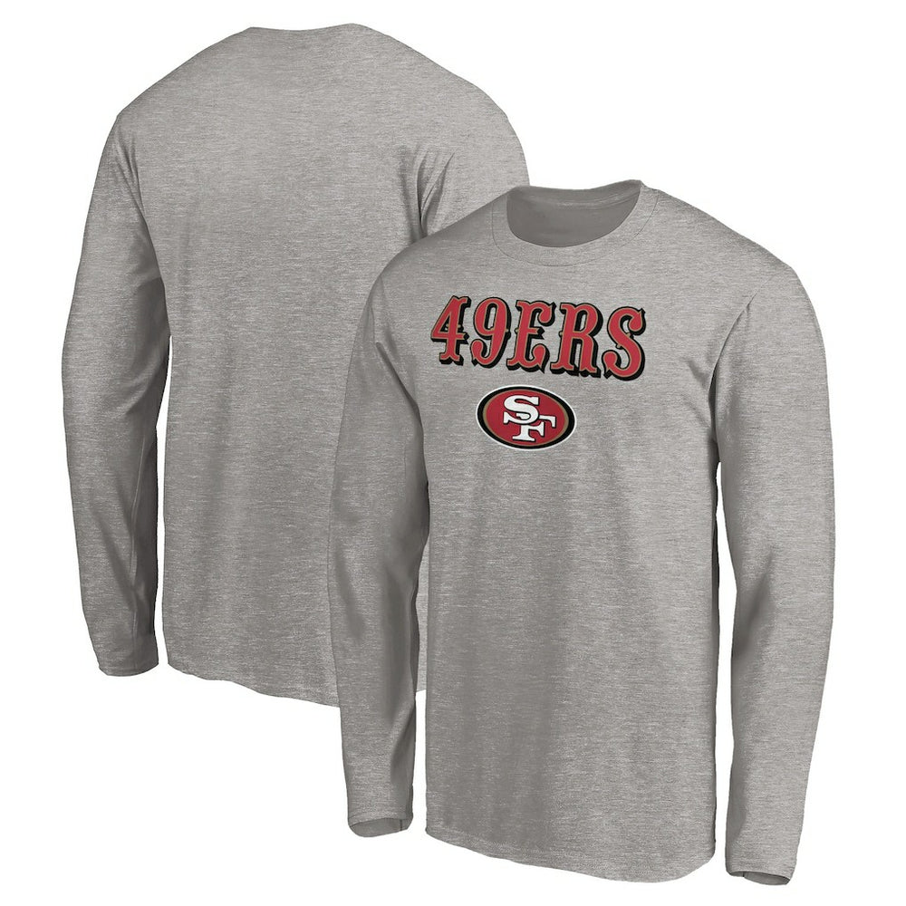 San Francisco 49ers Team Lockup Long Sleeve T-Shirt Gray