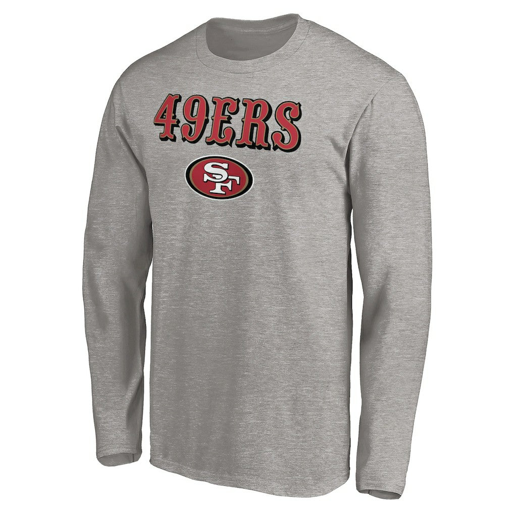 San Francisco 49ers Team Lockup Long Sleeve T-Shirt Gray