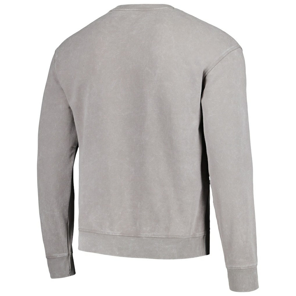 Miami Dolphins The Wild Collective Unisex Distressed Pullover Sweatshirt Gray