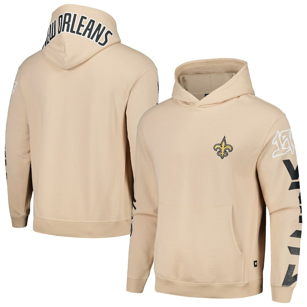 New Orleans Saints The Wild Collective Unisex Heavy Block Pullover Hoodie Cream