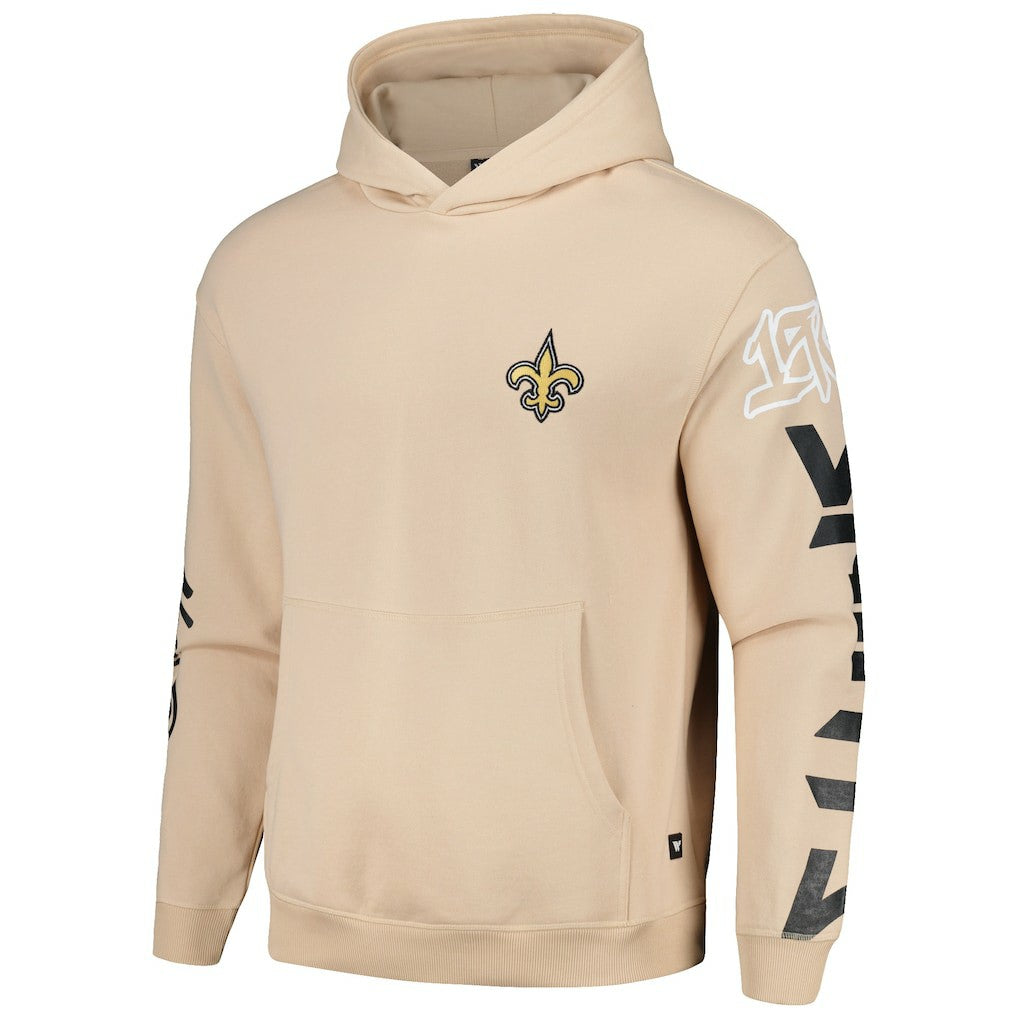 New Orleans Saints The Wild Collective Unisex Heavy Block Pullover Hoodie Cream