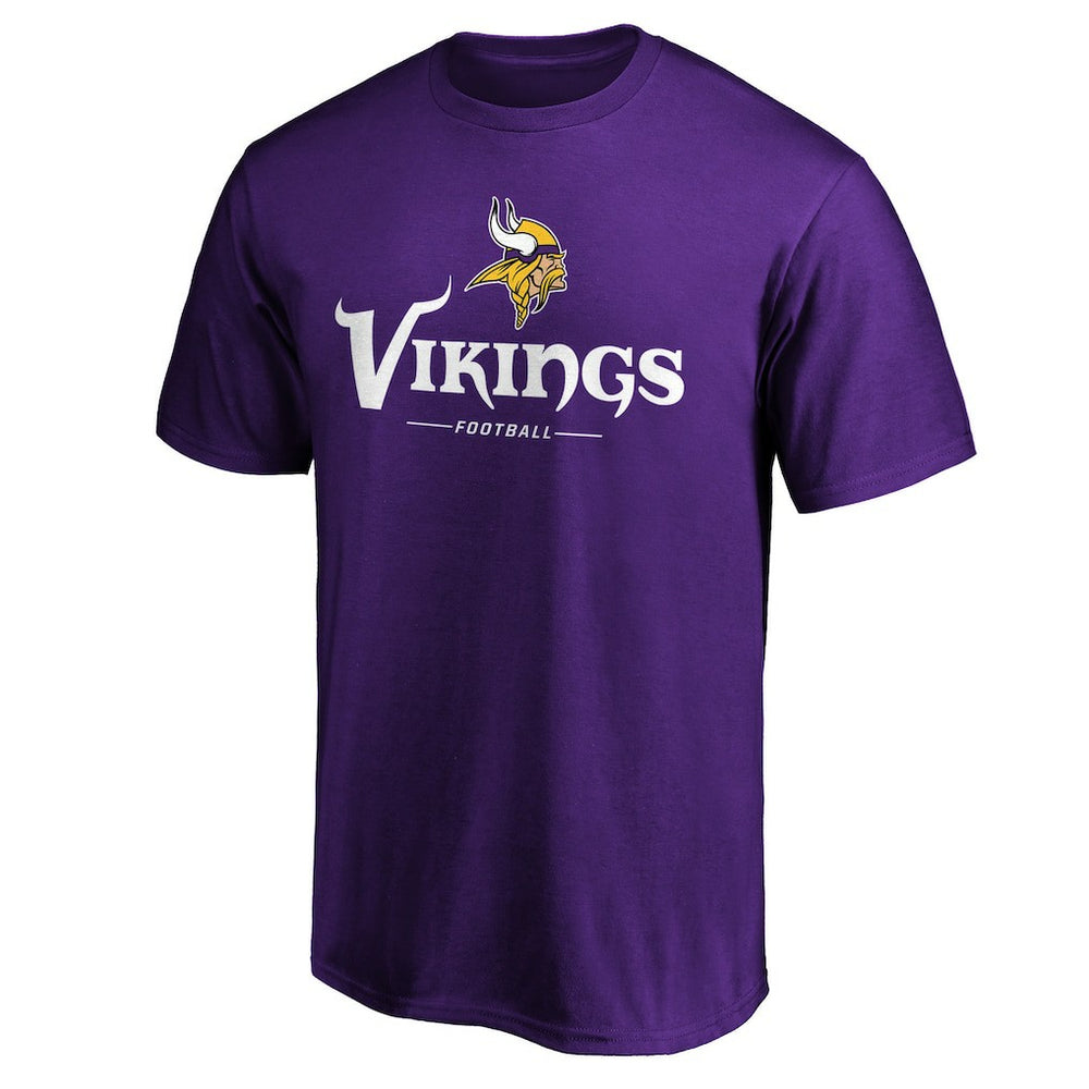 Minnesota Vikings Team Lockup T-Shirt Purple