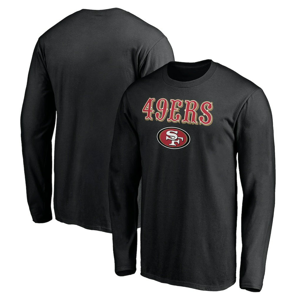 San Francisco 49ers Team Lockup Long Sleeve T-Shirt Black