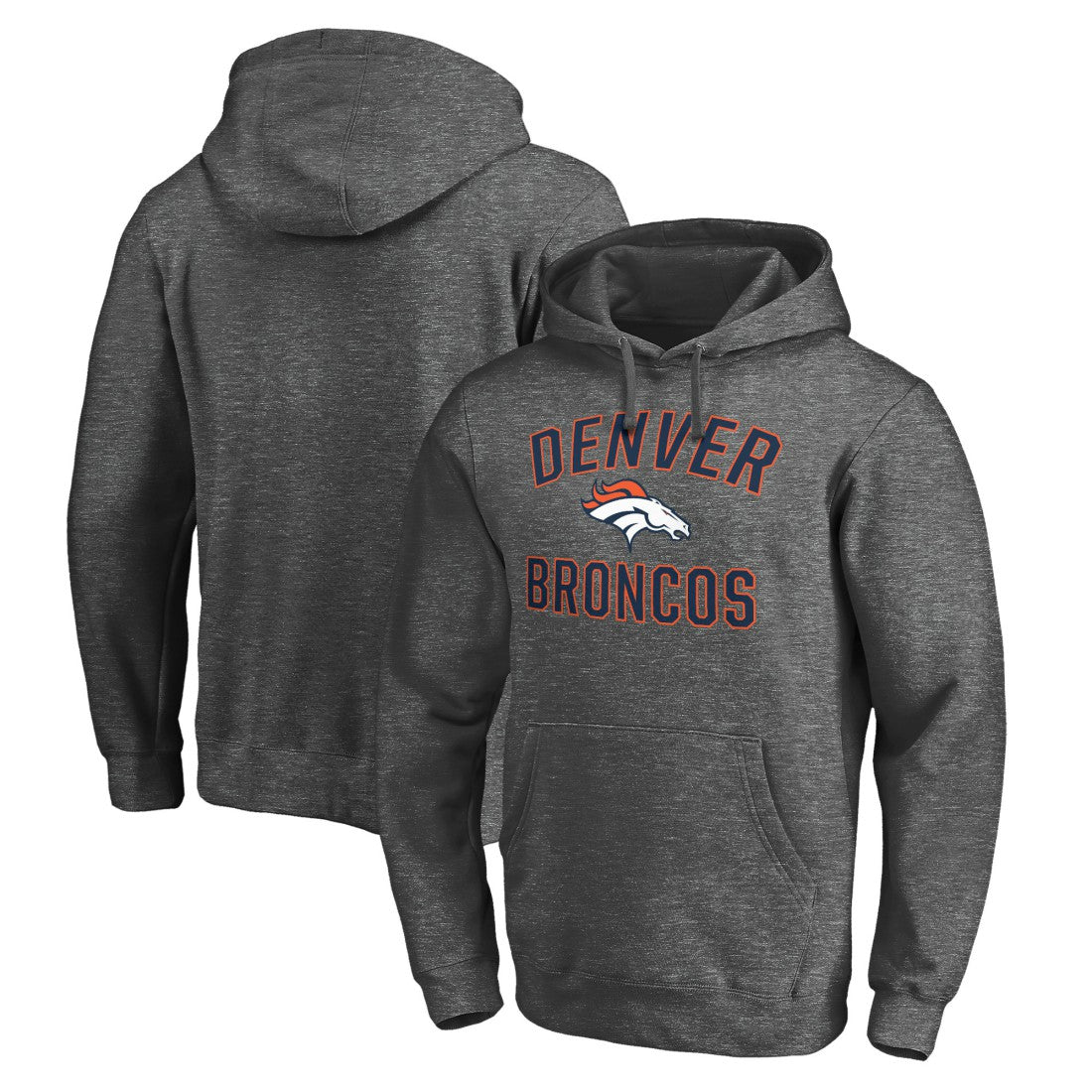 Denver Broncos Victory Arch Pullover Hoodie Charcoal