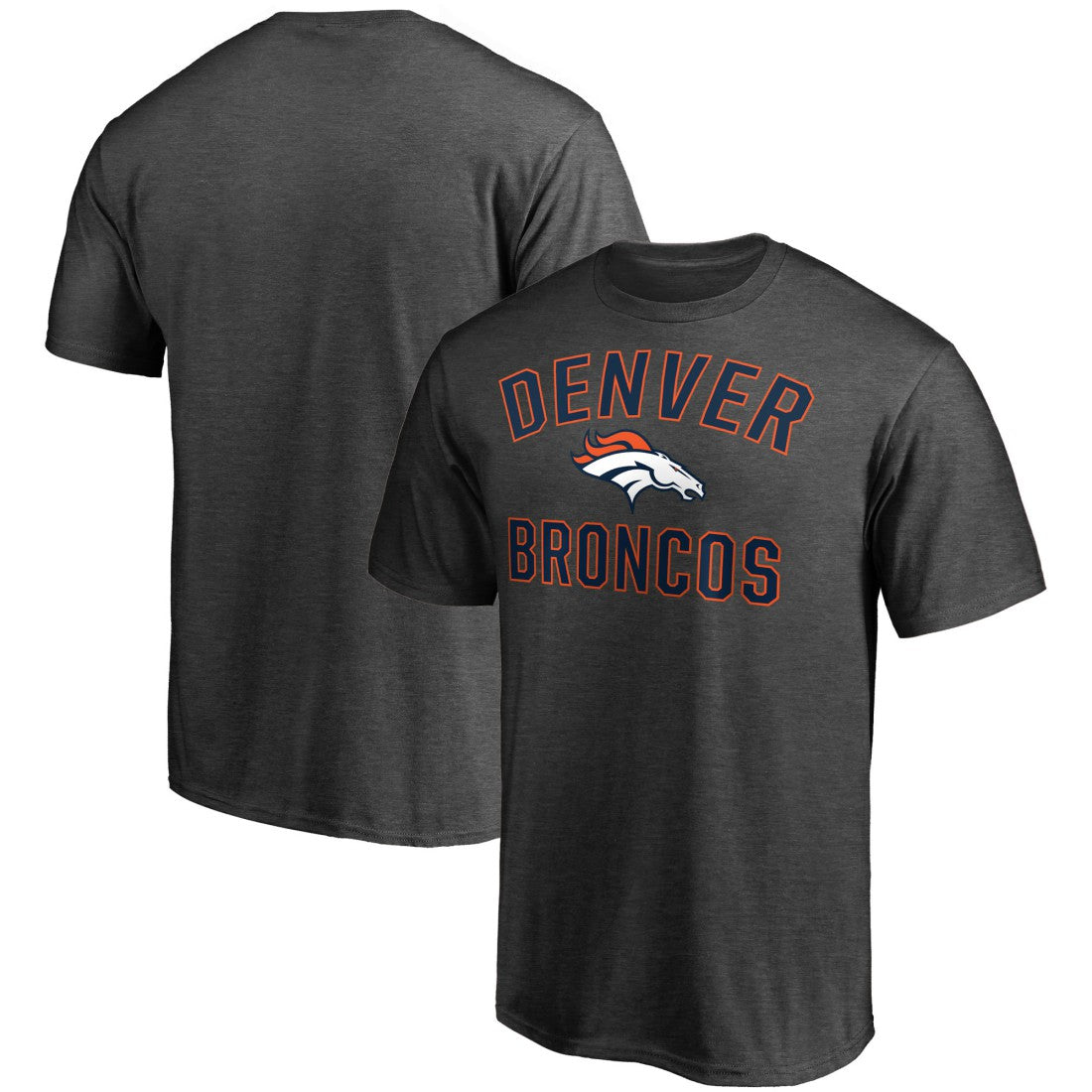 Fanatics Denver Broncos Victory Arch T-Shirt Heather Charcoal