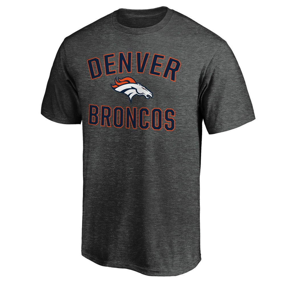 Fanatics Denver Broncos Victory Arch T-Shirt Heather Charcoal