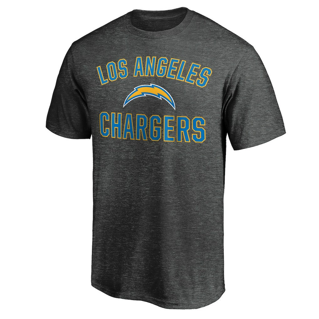 Fanatics Los Angeles Chargers Victory Arch T-Shirt Heather Charcoal