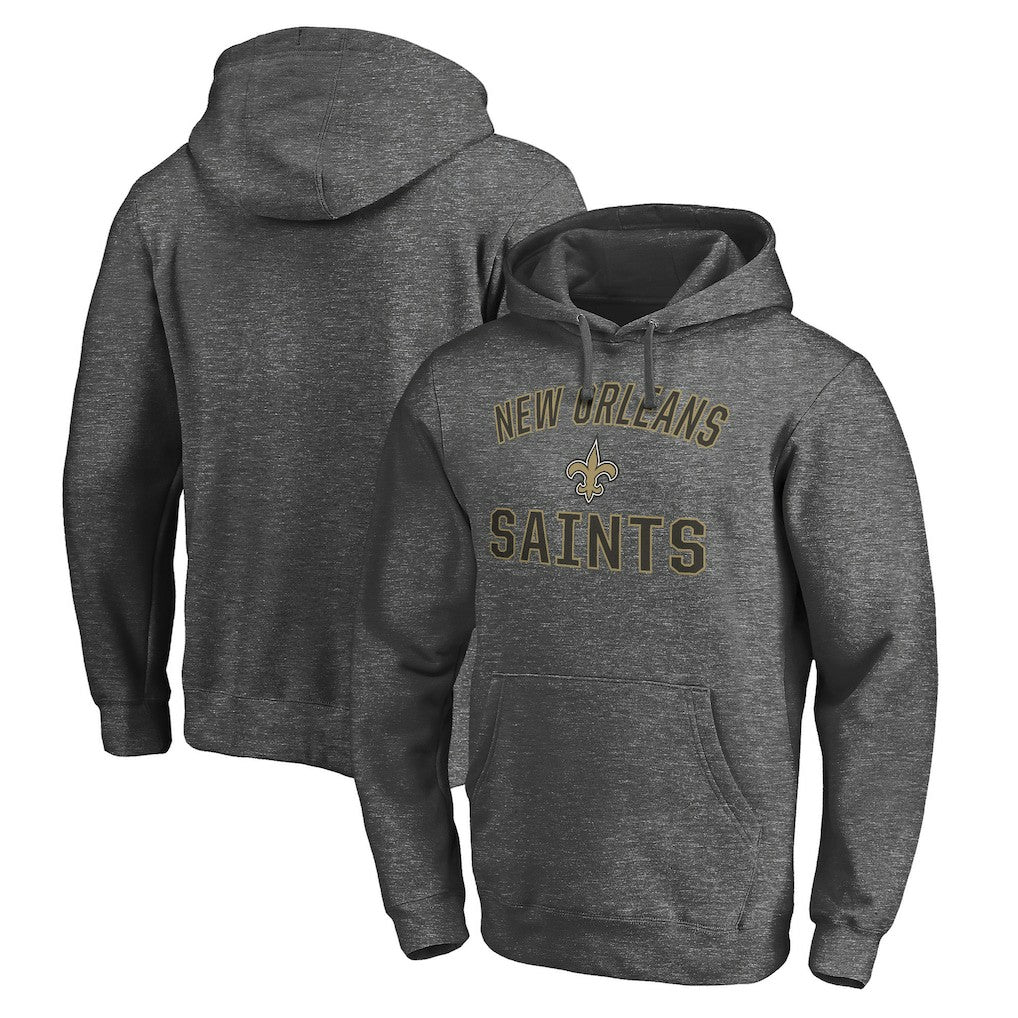 New Orleans Saints Victory Arch Pullover Hoodie Charcoal