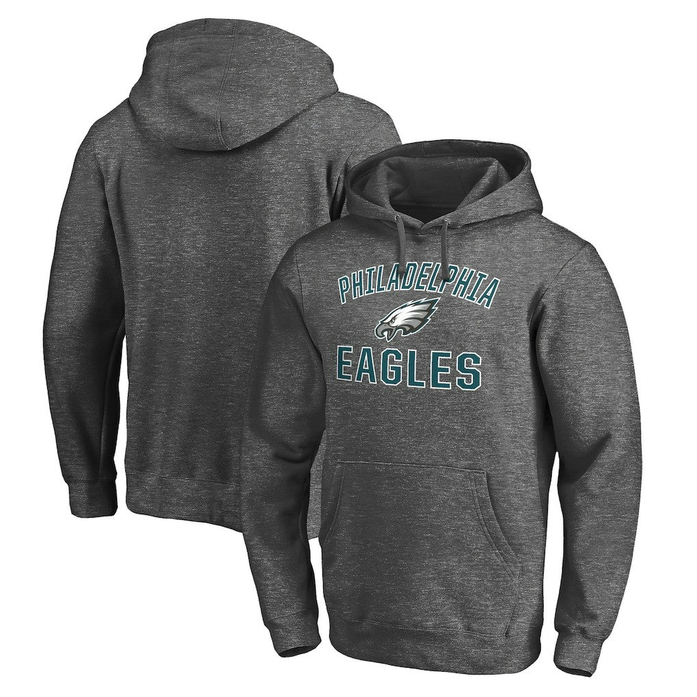 Philadelphia Eagles Victory Arch Pullover Hoodie Charcoal