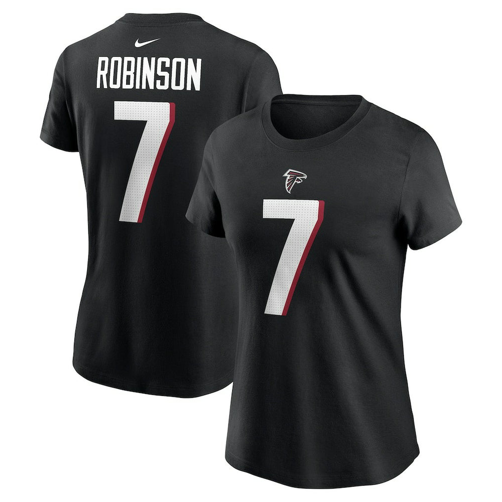 Nike Bijan Robinson Atlanta Falcons Women's Player Name & Number T-Shirt Black