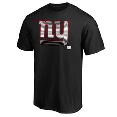 New York Giants Midnight Mascot Team Logo T-Shirt Black
