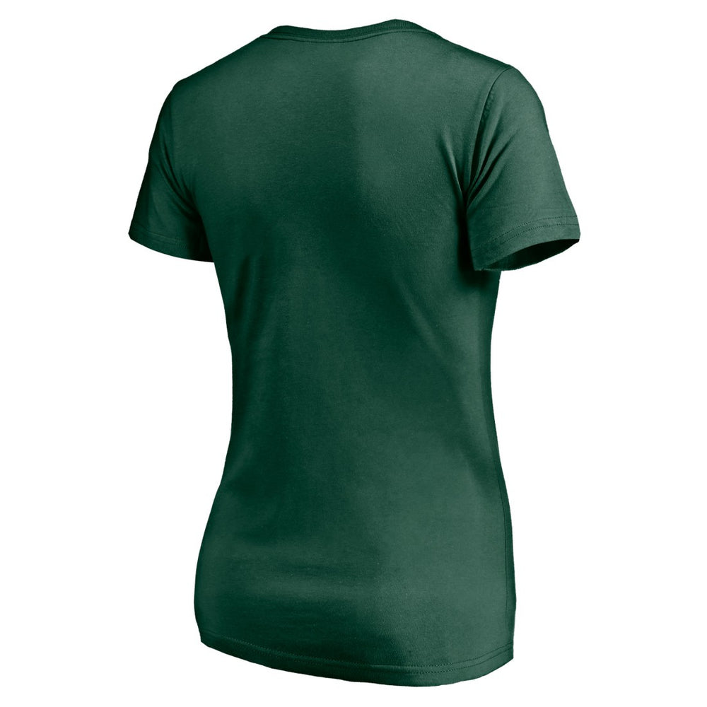 Green Bay Packers Women's Live For It V-Neck T-Shirt Green