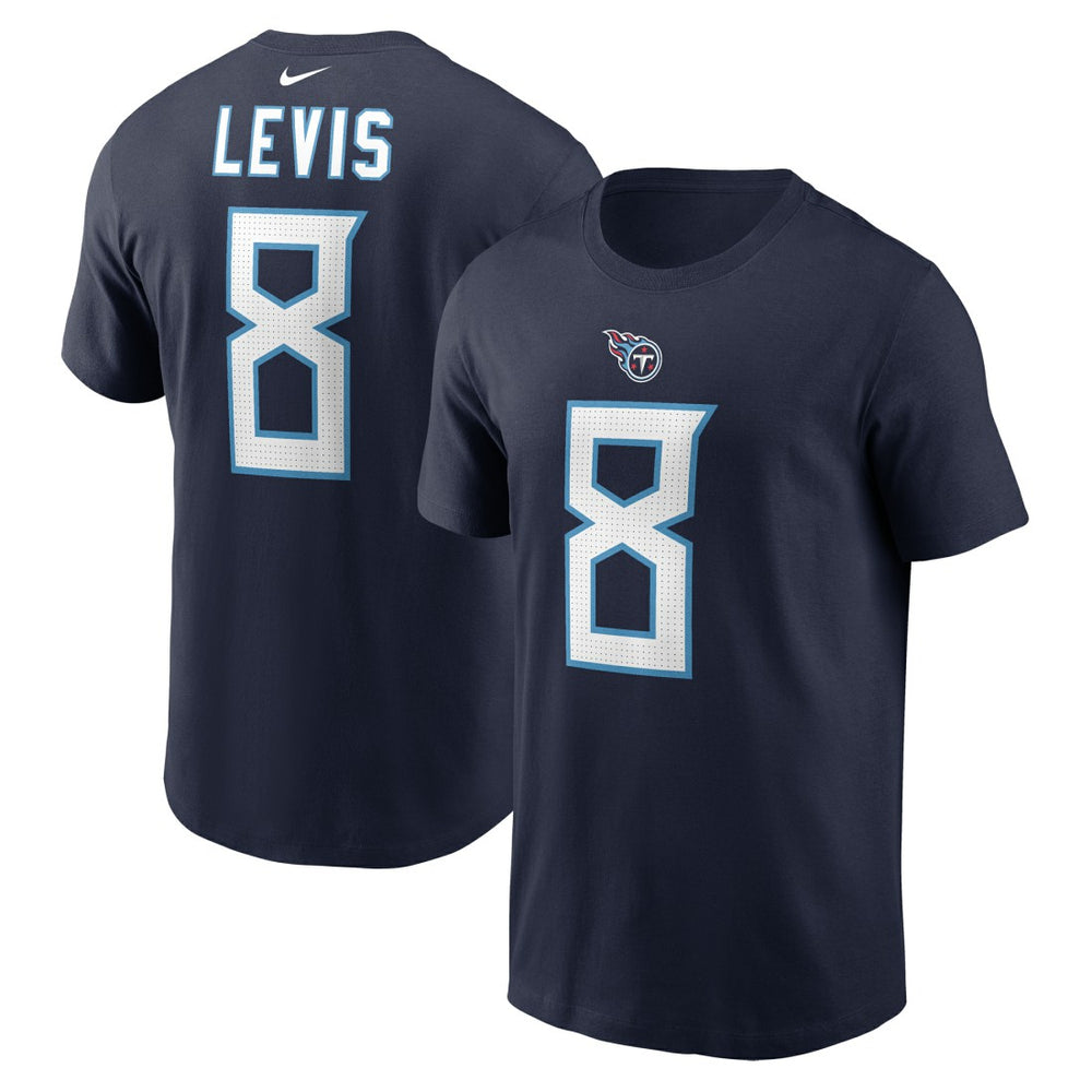 Nike Will Levis Tennessee Titans Player Name & Number T-Shirt Navy