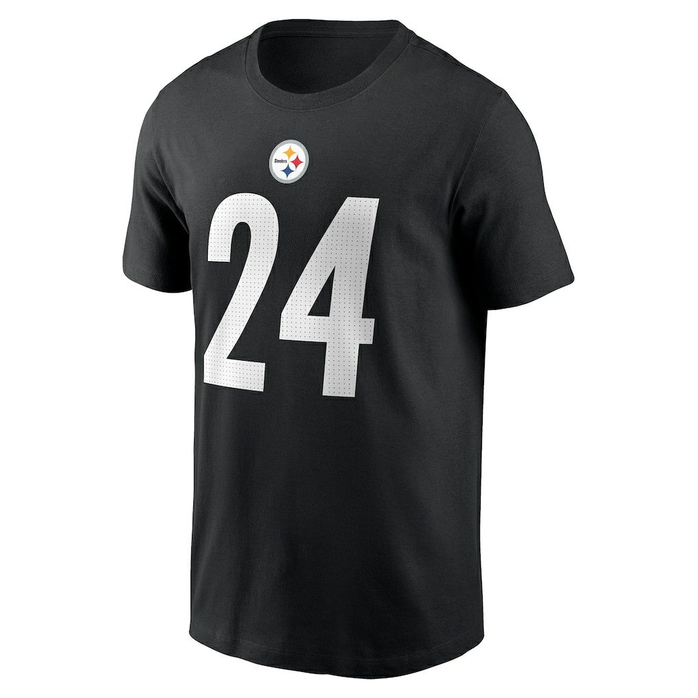 Nike Joey Porter Jr. Pittsburgh Steelers Player Name & Number T-Shirt Black