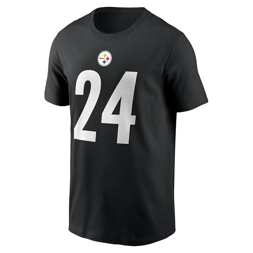 Nike Joey Porter Jr. Pittsburgh Steelers Player Name & Number T-Shirt Black